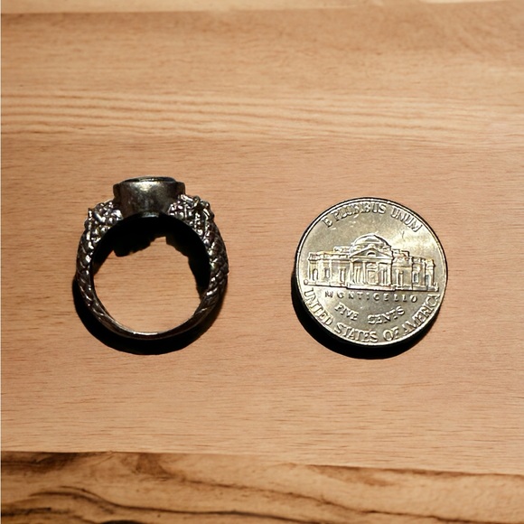 Blue Topaz Solid Sterling Silver Ring - Picture 9 of 13